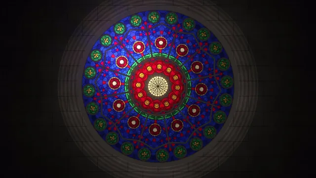 Still from Cathedral 02, Rose Window Rotation