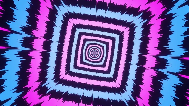 Still from Op-Art 12, Electric Blue-Magenta Hyper Tunnel