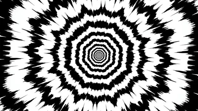 Still from Op-Art A, Waveform Tunnel