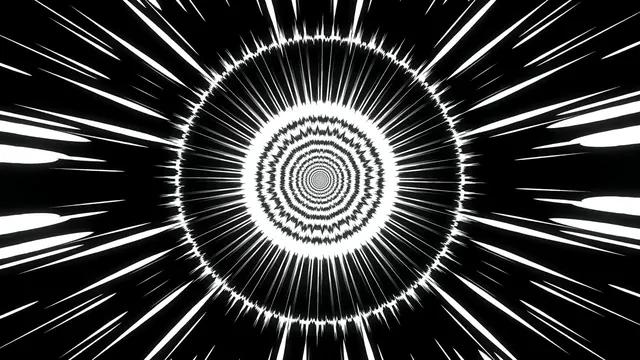 Still from Op-Art B, Starburst Warp